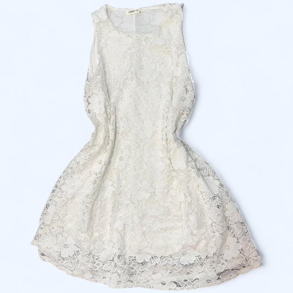 Ginger G White Lace Dress